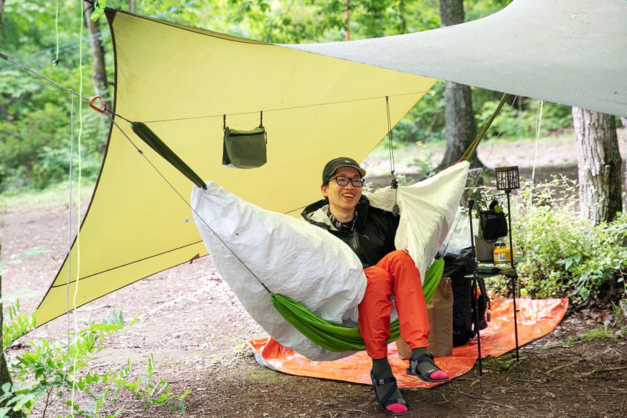 限定販売】 Hammock JINDAIJI MOUNTAIN WORKS ハンモック 赤 テント 