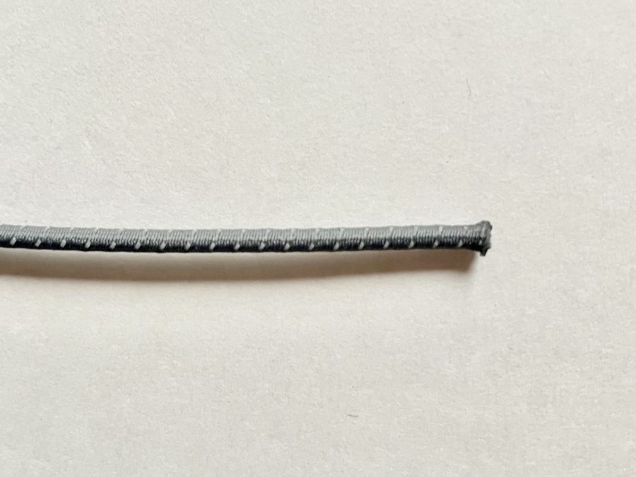 リフレクティブ・バンジーコード 2.5mm (ミディアムグレー)